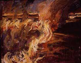 Akseli Gallen-Kallela The Veldt Ablaze at Ukamba Norge oil painting art